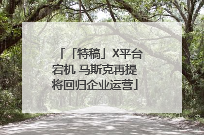 「特稿」X平台宕机 马斯克再提将回归企业运营