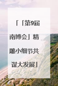 「第9届南博会」精雕小细节共谋大发展