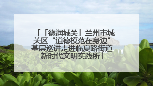 「德润城关」兰州市城关区“道德模范在身边”基层巡讲走进临夏路街道新时代文明实践所