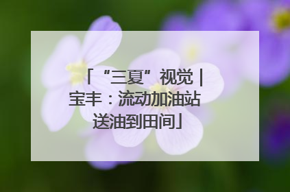 “三夏”视觉｜宝丰：流动加油站 送油到田间