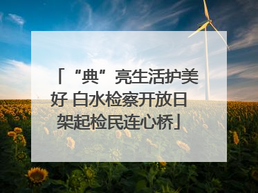 “典”亮生活护美好 白水检察开放日架起检民连心桥