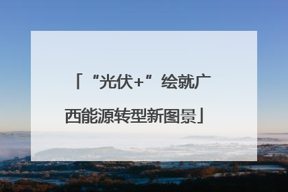 “光伏+”绘就广西能源转型新图景