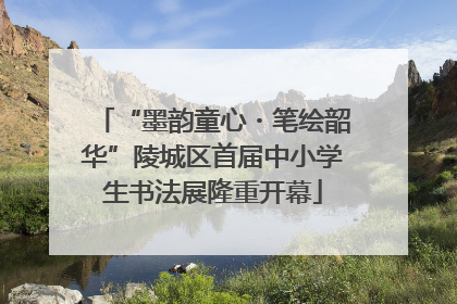 “墨韵童心・笔绘韶华”陵城区首届中小学生书法展隆重开幕