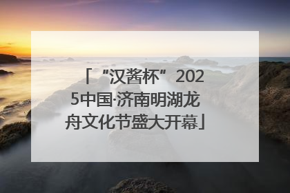 “汉酱杯”2025中国·济南明湖龙舟文化节盛大开幕