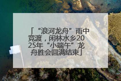 “浪河龙舟”雨中竞渡，闲林水乡2025年“小端午”龙舟胜会圆满结束