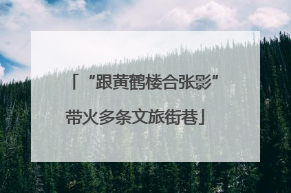 “跟黄鹤楼合张影”带火多条文旅街巷