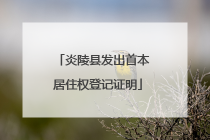 炎陵县发出首本居住权登记证明