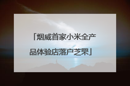 烟威首家小米全产品体验店落户芝罘
