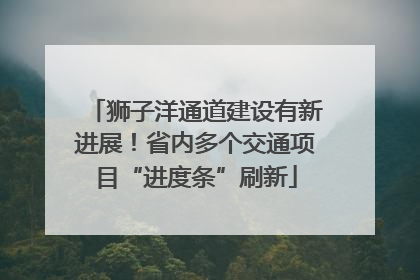 狮子洋通道建设有新进展！省内多个交通项目“进度条”刷新