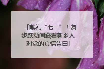 献礼“七一”！舞步跃动间藏着新乡人对党的真情告白