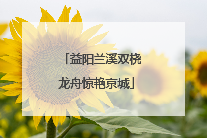 益阳兰溪双桡龙舟惊艳京城