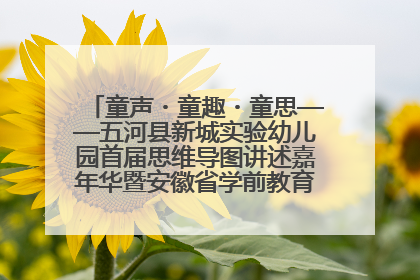 童声・童趣・童思——五河县新城实验幼儿园首届思维导图讲述嘉年华暨安徽省学前教育教研基地园项目阶段性成果展示活动