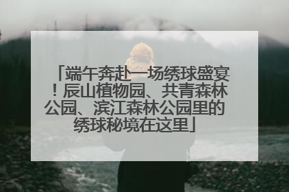 端午奔赴一场绣球盛宴！辰山植物园、共青森林公园、滨江森林公园里的绣球秘境在这里