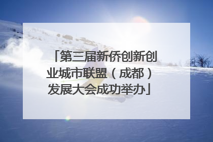第三届新侨创新创业城市联盟（成都）发展大会成功举办