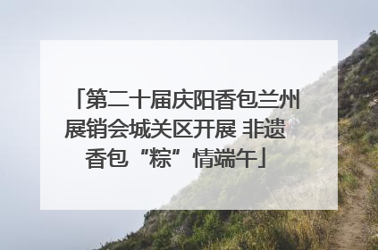 第二十届庆阳香包兰州展销会城关区开展 非遗香包“粽”情端午