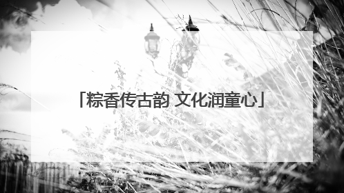 粽香传古韵 文化润童心