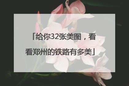 给你32张美图，看看郑州的铁路有多美
