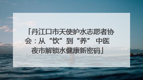 丹江口市天使护水志愿者协会：从“饮”到“养” 中医夜市解锁水健康新密码