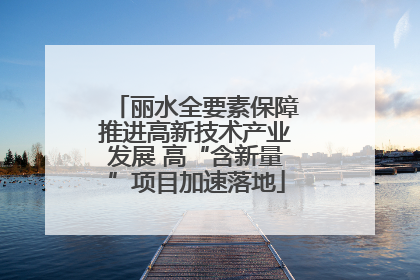 丽水全要素保障推进高新技术产业发展 高“含新量”项目加速落地