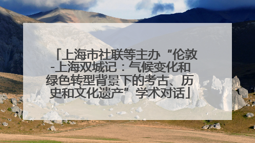 上海市社联等主办“伦敦-上海双城记：气候变化和绿色转型背景下的考古、历史和文化遗产”学术对话