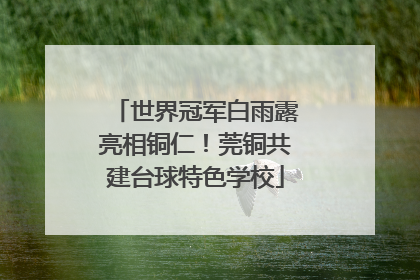 世界冠军白雨露亮相铜仁！莞铜共建台球特色学校