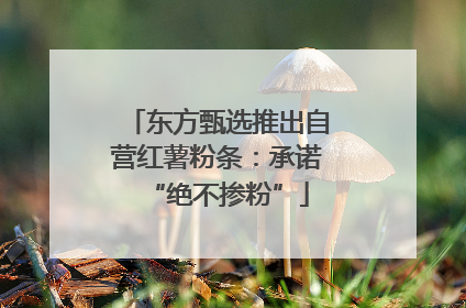 东方甄选推出自营红薯粉条：承诺“绝不掺粉”