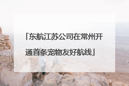 东航江苏公司在常州开通首条宠物友好航线