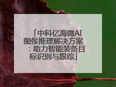 中科亿海微AI图像推理解决方案：助力智能装备目标识别与跟踪