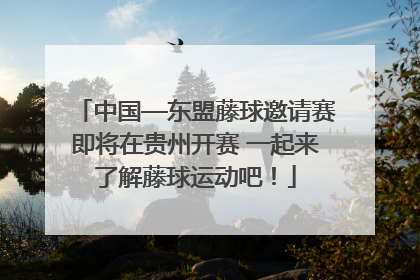 中国—东盟藤球邀请赛即将在贵州开赛 一起来了解藤球运动吧！