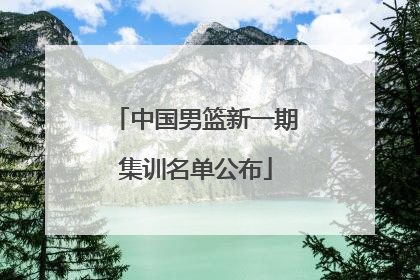 中国男篮新一期集训名单公布