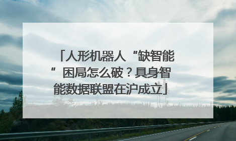 人形机器人“缺智能”困局怎么破？具身智能数据联盟在沪成立