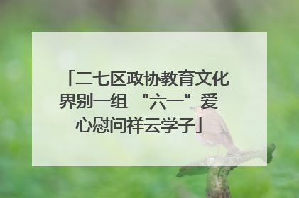 二七区政协教育文化界别一组 “六一”爱心慰问祥云学子