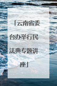 云南省委台办举行民法典专题讲座