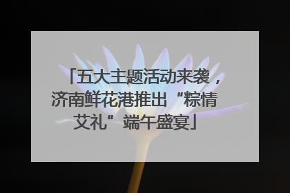 五大主题活动来袭，济南鲜花港推出“粽情艾礼”端午盛宴