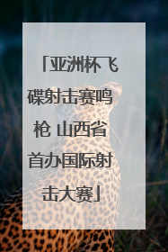亚洲杯飞碟射击赛鸣枪 山西省首办国际射击大赛