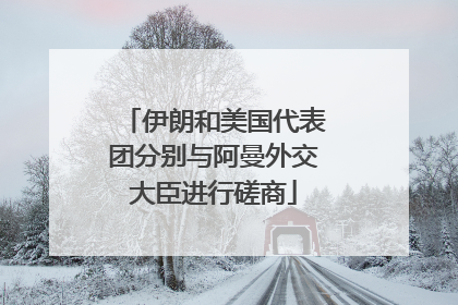 伊朗和美国代表团分别与阿曼外交大臣进行磋商
