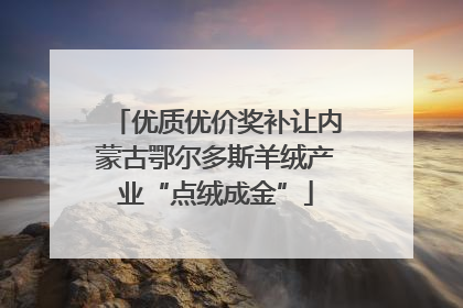 优质优价奖补让内蒙古鄂尔多斯羊绒产业“点绒成金”