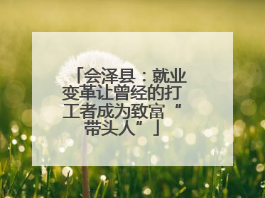 会泽县：就业变革让曾经的打工者成为致富“带头人”