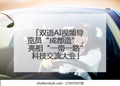 双语AI视频导览员“成都造”，亮相“一带一路”科技交流大会