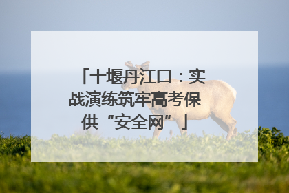 十堰丹江口：实战演练筑牢高考保供“安全网”