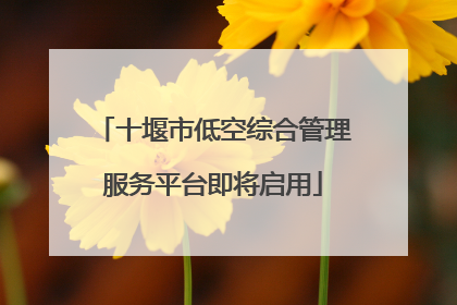 十堰市低空综合管理服务平台即将启用