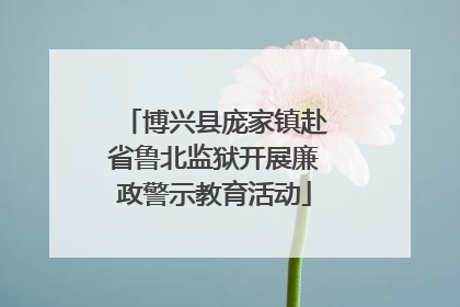 博兴县庞家镇赴省鲁北监狱开展廉政警示教育活动
