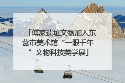 傅家遗址文物加入东营市美术馆“一眼千年”文物科技美学展