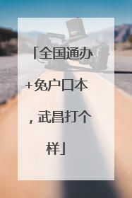全国通办+免户口本，武昌打个样