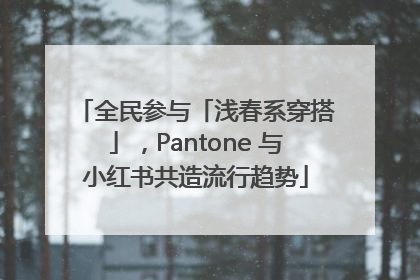全民参与「浅春系穿搭」，Pantone 与小红书共造流行趋势