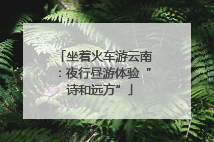 坐着火车游云南：夜行昼游体验“诗和远方”