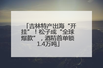 吉林特产出海“开挂”！松子成“全球爆款”，酒精首单锁1.4万吨