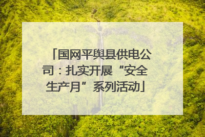 国网平舆县供电公司：扎实开展“安全生产月”系列活动