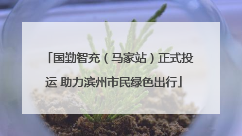国勤智充（马家站）正式投运 助力滨州市民绿色出行
