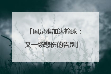 国足雅加达输球：又一场悲伤的告别